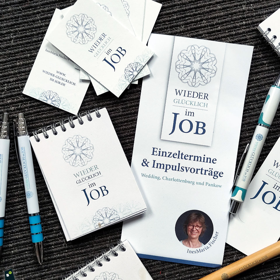 Gestaltung Werbematerialien: Ines Maria. Fischer – Jobcoaching