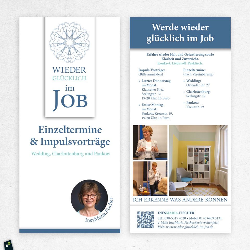 Logo- und Flyergestaltung: Ines Maria. Fischer – Jobcoaching