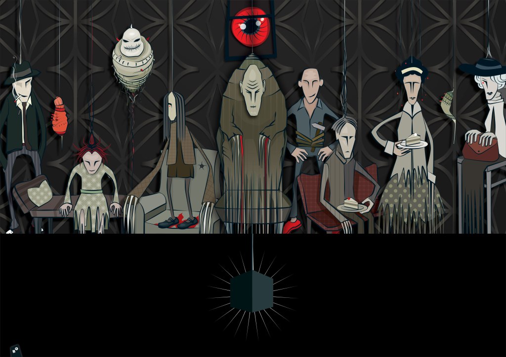 Innenillustration zu "F. Lang – Das Puppenhaus": Edition Outbird